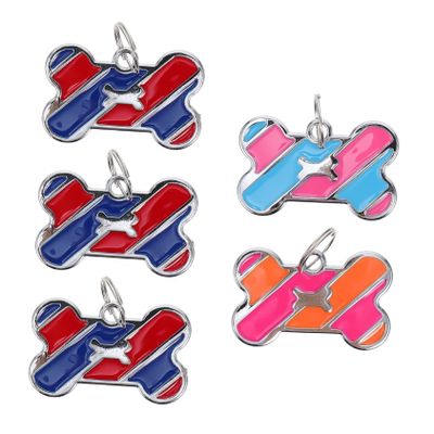 Beavorty 5-Pack Customizable Pet ID Tags