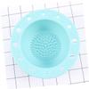 Housoutil 2-Piece Silicone Makeup Brush Cleaning Mat, Mint Green, Multifunctional Washing and Drying Bowl view 2
