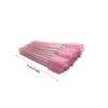 50-Piece Multicolor Eyelash Brush Set, Rose-Red Handles view 3