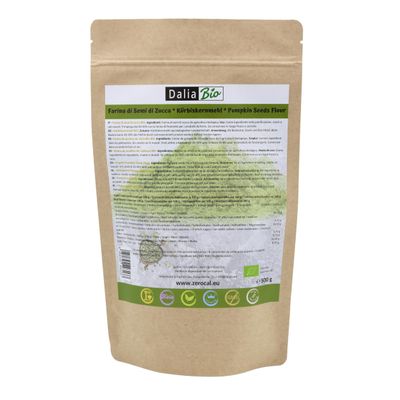 Dalia Organic Pumpkin Seed Flour 500 g | Flour Alternative & Egg Substitute | High in Protein and Fiber | Low Carb | Vegan and Gluten-Free