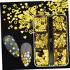 minkissy 9 Boxes Butterfly Nail Sequins, Round Holographic Nail Art Stickers view 3