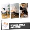 Removable Shoe Insoles with Holes, Size 43/44, 1 Pair, Leather Plush view 2