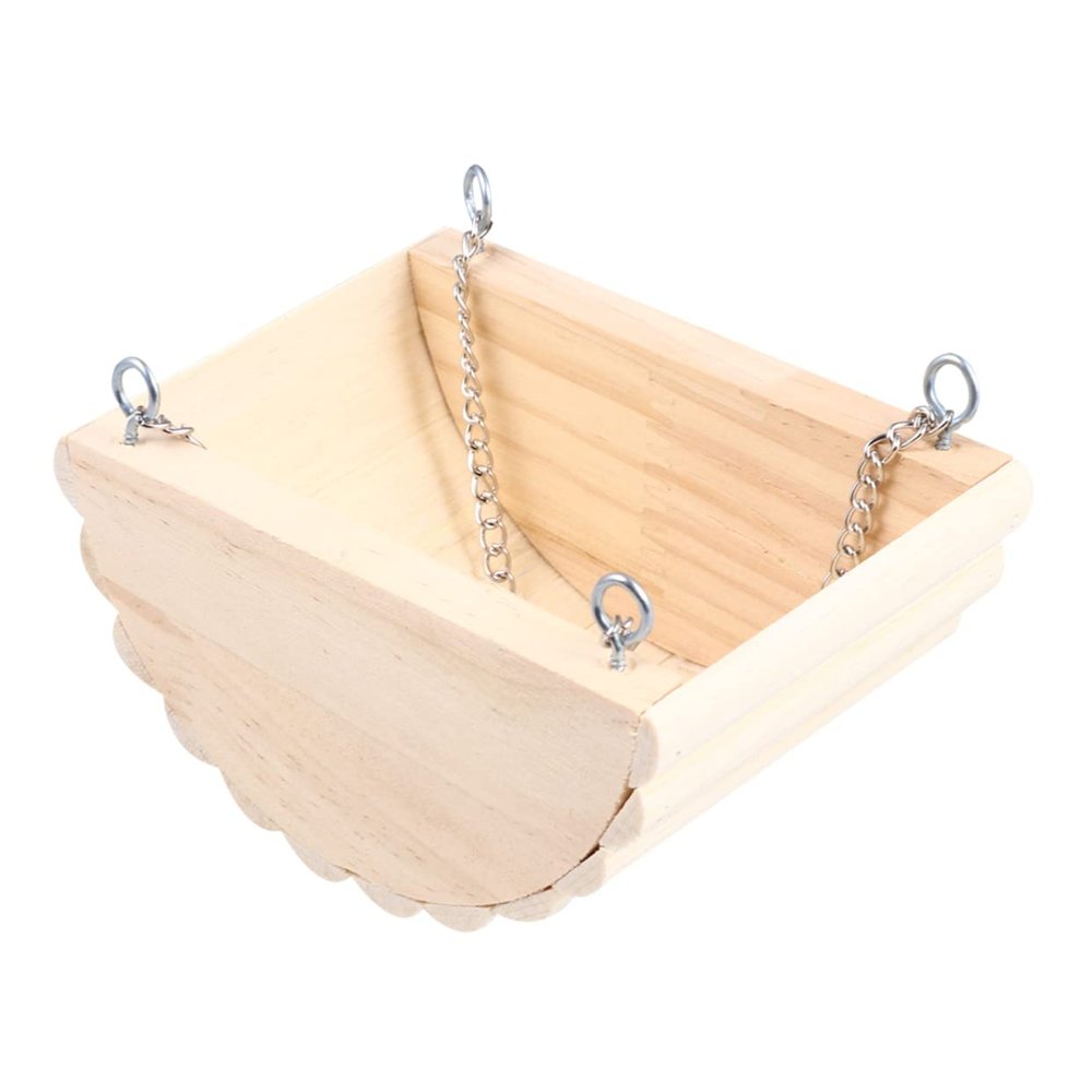 Beavorty Wooden Hanging Nest for Small Pets