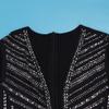 Nagfar Women's Rhinestone and Sequin Dress for Birthday Parties, Sexy New Year's Dress, Black, X-Large view 3