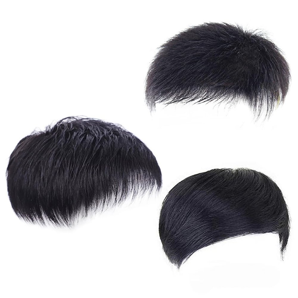 7 x 10 Long, Fluffy Wavy Human Hairpiece for White or Thinning Hair Loss in Women (Hair Size: 18 × 20)