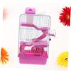 Beavorty 3-Tier Hamster Cage with Wheel and Leak-Resistant Water Bottle view 3