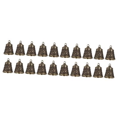 FRCOLOR 20-Piece DIY Brass Hanging Bells for Pets, Retro Dog Bells, Decorative Animal Bells