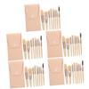 FRCOLOR 5-Piece Professional Makeup Brush Set with Wooden Handles view 1