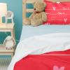 3-Piece Queen Duvet Cover Set, Breathable Tencel, 2 Pillowcases, Wrinkle-Resistant, Love/Valentine’s Day Card view 4