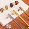 FJYDM 12-Pack Gold-Tone Brushed Brass Cabinet Handles, 5-Inch Hole Spacing view 3