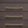 FJYDM 12-Pack Gold-Tone Brushed Brass Cabinet Handles, 5-Inch Hole Spacing view 4