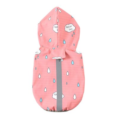 Pet Raincoat with Reflective Traction Hole