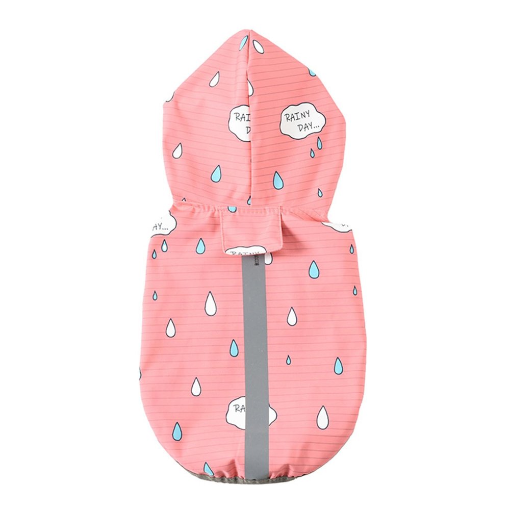 Pet Raincoat with Reflective Traction Hole