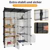 PAWING Large Cat Enclosure - DIY Catio for 1–3 Cats, Indoor & Outdoor, Removable Wire Kennel, 2 x 3 x 4 Play Area view 3