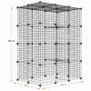 PAWING Large Cat Enclosure - DIY Catio for 1–3 Cats, Indoor & Outdoor, Removable Wire Kennel, 2 x 3 x 4 Play Area view 4