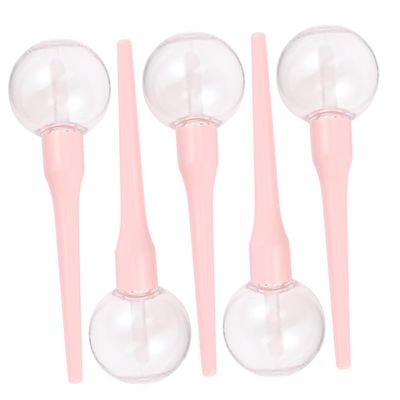 Angoily 10-Piece Lollipop-Shaped Empty Lip Gloss Tubes, Reusable Plastic Lip Care Containers
