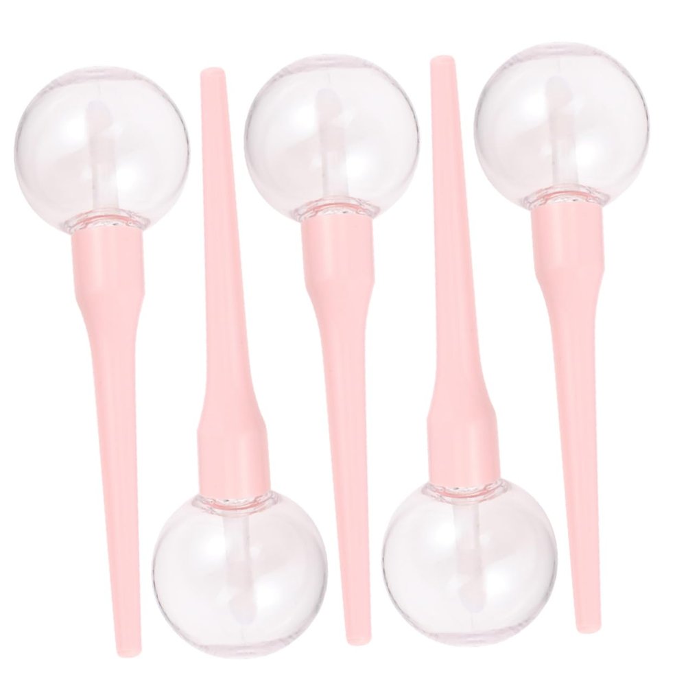 Angoily 10-Piece Lollipop-Shaped Empty Lip Gloss Tubes, Reusable Plastic Lip Care Containers