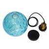 DONHEK Industrial Vintage Globe Pendant Light, 20 cm Blue Water-Ripple Glass Shade, Retro Loft Bar E27 Ceiling Light, Bronze Finish view 4