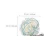 DOITOOL 3-Pack Bath Poufs with Hanging Cords, Green, Pink and Brown view 3