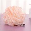 DOITOOL 3-Pack Bath Poufs with Hanging Cords, Green, Pink and Brown view 4