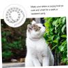 Beavorty 3-Piece Pearl Collar Set for Dogs and Cats with Bows view 2
