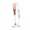 5-Piece Eye Makeup Brush Set with Pink Handles, Aluminum Alloy view 2