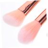 5-Piece Eye Makeup Brush Set with Pink Handles, Aluminum Alloy view 3