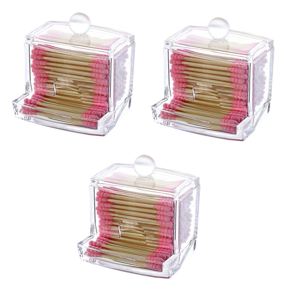 Alipis 3-Piece Acrylic Cosmetic Storage Box Set
