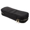 Portable Oxford Cosmetic Brush Case with Zipper, Black view 1
