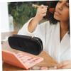 Portable Oxford Cosmetic Brush Case with Zipper, Black view 2