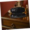Portable Oxford Cosmetic Brush Case with Zipper, Black view 4