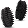 Upgraded Silicone Body Scrubber & Shampoo Brush, Green view 1