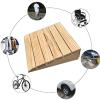 Gruytoie Wooden Threshold Ramp with Non-Slip Surface view 2
