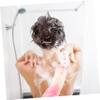 Angoily 3-Pack Nylon Exfoliating Shower Sponges with Hanging Loops view 2