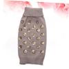 Beavorty Cozy Dog Sweater by Unique Design Pet Clothing - Gray Size M view 2