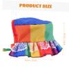 Angoily Dog Hat Rainbow Pattern Adjustable Sun Headwear view 2
