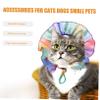 Angoily Dog Hat Rainbow Pattern Adjustable Sun Headwear view 3