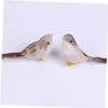 TOPBATHY 2-Piece Handmade Rattan Bird Nests with Decorative Eggs view 3