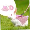 Beavorty 2-Piece Rabbit Outfit, Breathable Harness for Pets, Parties and Special Occasions view 4
