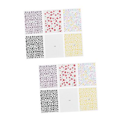 FRCOLOR 12-Sheet Nail Stickers with Bows and Flowers