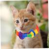 FOMIYES 5-Piece Rainbow Collars for Small Dogs and Cats view 3