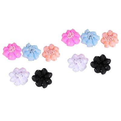 DOITOOL 10-Piece Colorful Hair Nets for Buns, Girls' Dance and Stage Performances