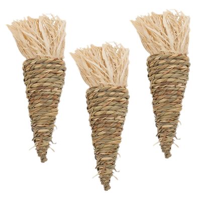 Rabbit Chew Toy for Guinea Pigs with Dental Cleaning Water Grass