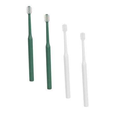 Angoily 4-Pack Pet Toothbrushes for Cats and Dogs, Manual 360° Cleaning, Non-Slip Plastic and TPE, Oral Care