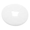 Disposable Facial Massage Pads with Hole Design, 100 White Nonwoven Pieces view 1