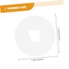 Disposable Facial Massage Pads with Hole Design, 100 White Nonwoven Pieces view 2