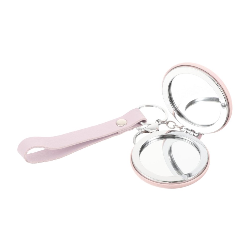 DOITOOL 3-Piece Mini Portable Folding Mirror, Double-Sided Round Cosmetic Mirror with Metal Key Ring, Foldable Hand Mirror for Handbags, Women, Holidays and Occasions