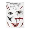 2 x Halloween Tattoo Sheets - 10 Colored Designs - Temporary Body Tattoos - LC977 (2) view 1