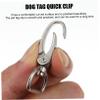 Angoily Zinc Alloy Pet Tag Clip in Silver view 2