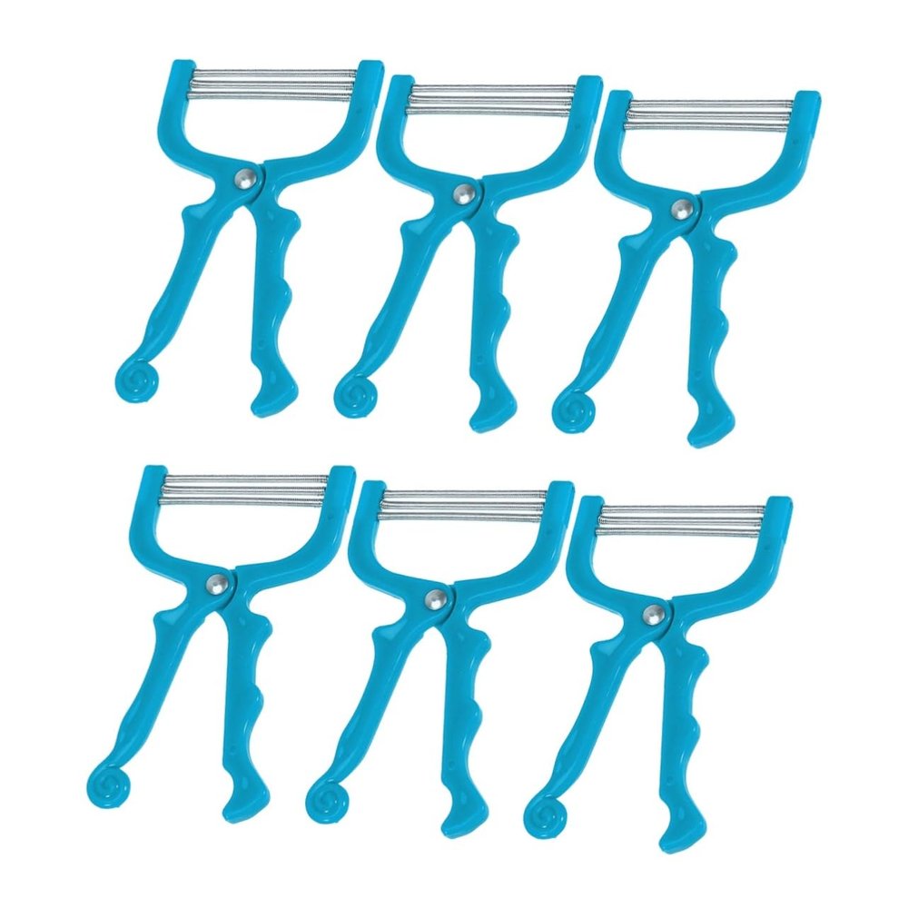 Angoily 6-Piece Manual Facial and Body Hair Remover, Effective Hair Removal Tool, Portable and Easy to Use, Suitable for All Skin Types, Blue